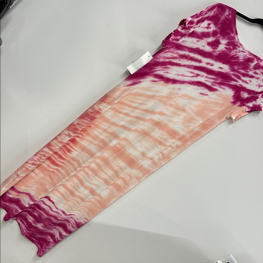NWT ADYSON PARKER TIE DYE SUPER SOFT MAXI DRESS IN DUBARRY COMBO L - Picture 6 of 6